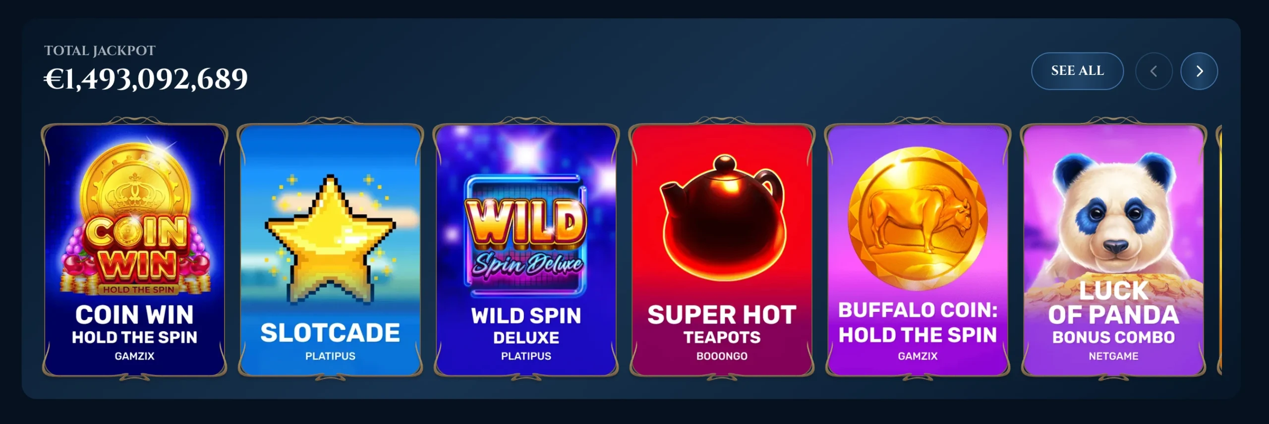 Jogos Elitespin — Slots, mesas e casino ao vivo
